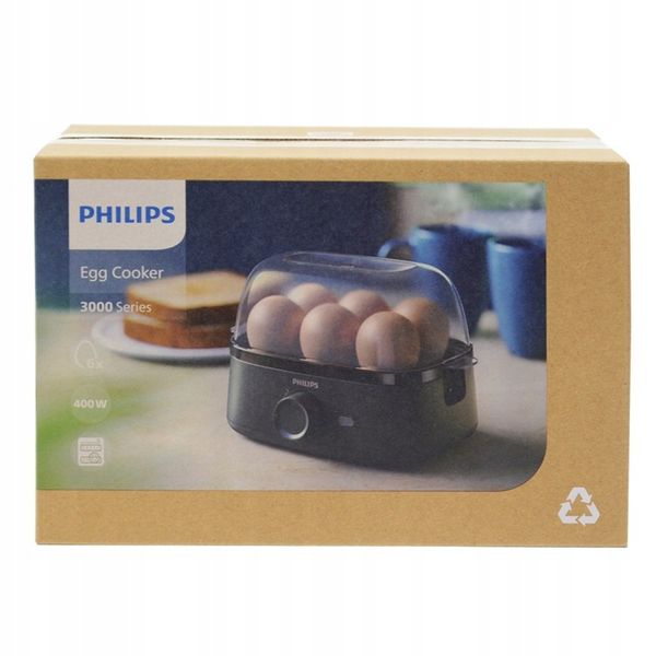 Jajowar PHILIPS HD9137/90 urządzenie do gotowania jajek DO 6 JAJ 400W zdjęcie 8