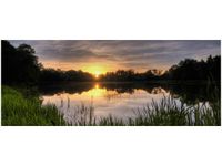 100X40CM WIDOK TRZCIN OBRAZ DREWNO