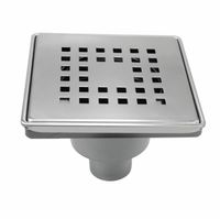 Wpust posadzkowy pionowy odpływ kratka AXUS 15x15 cm. 11323