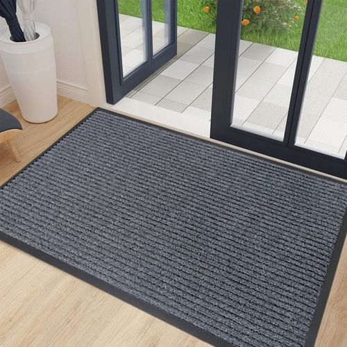 WYCIERACZKA POD DRZWI ZEWNĘTRZNA WEJŚCIOWA 80x120 DUŻA MATA DO BUTÓW SZARA na Arena.pl