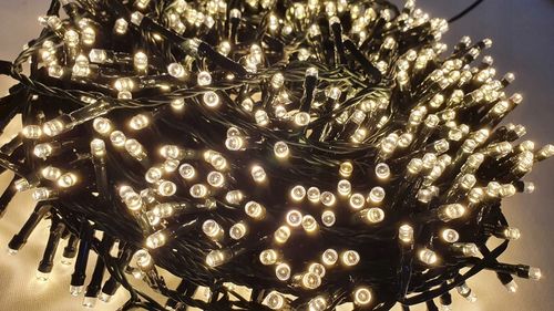 LAMPKI CHOINKOWE 800 LED TIMER NA CHOINKĘ CIEPŁY BIAŁY + FLASH ZIMNY BIAŁY na Arena.pl