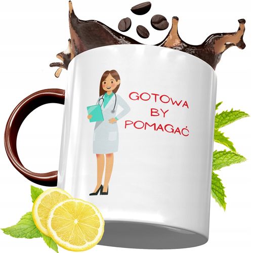 Kubek Bordowy Dla Doktora Na Urodziny Prezent Z Nadrukiem Ze Zdjęciem na Arena.pl