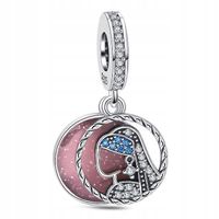 Zawieszka SREBRO 925 Charms Koralik Dziewczyna
