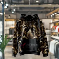 Barok i Leopard-Dresówka Pętelka 235g/m2