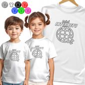 KOSZULKA DZIECIĘCA - NA DZIEŃ INTERNETU DNI SZKOLNE INTERNET - 110 XS