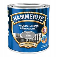 Farba Hammerite prosto na rdzę połysk szary 0,7 L