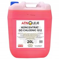 KONCENTRAT DO CHŁODNIC CZERWONY G12 -70 °C 20L płyn chłodniczy