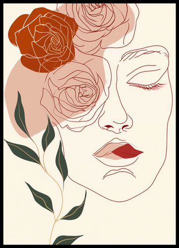 Plakat 50x70cm Beż i Twarz na Arena.pl