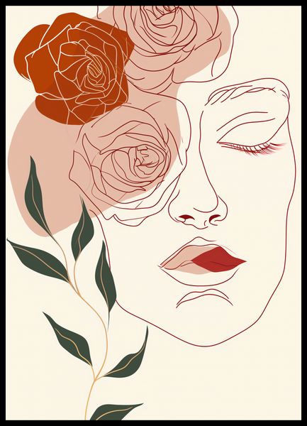 Plakat 50x70cm Beż i Twarz zdjęcie 2