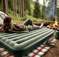 Materac dmuchany jednoosobowy Intex turystyczne pompowane łóżko