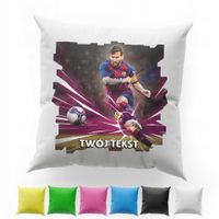 POSZEWKA Z NADRUKIEM BAWEŁNIANA 40x40CM - LIONEL MESSI PIŁKA NOŻNA SPORT
