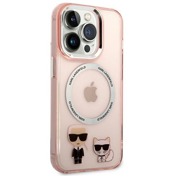 Etui Karl Lagerfeld do iPhone 14 Pro Max, Różowy, MagSafe zdjęcie 4