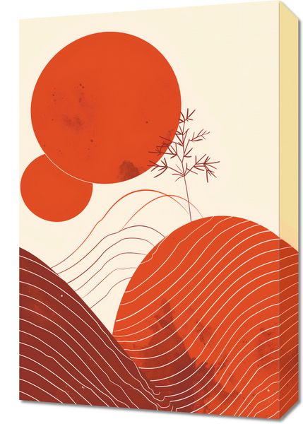 Obraz 40x60cm Ciepło Czerwieni zdjęcie 1