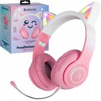 Defender słuchawki Bluetooth Freemotion B505 Led różowy/pink (63505)
