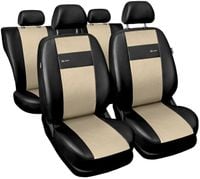 POKROWCE SAMOCHODOWE NA FOTELE EKO SKÓRA BEŻOWE