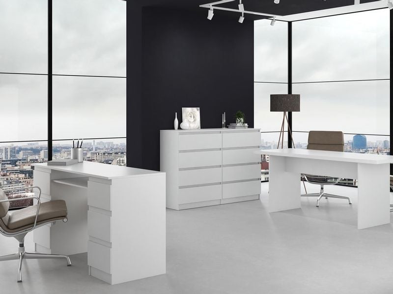 KOMODA MALWA M8 140 - BIEL zdjęcie 4