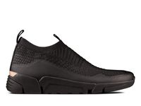 Clarks Półbuty męskie - Tri ActiveFree - rozmiar 41,5 - czarne tekstylne