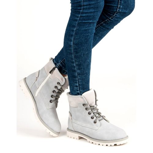 Szare wiązane traperki r.36 na Arena.pl