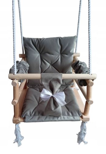 Huśtawka 3w1 dzieci SZARA dom ogród prezent pokój na Arena.pl