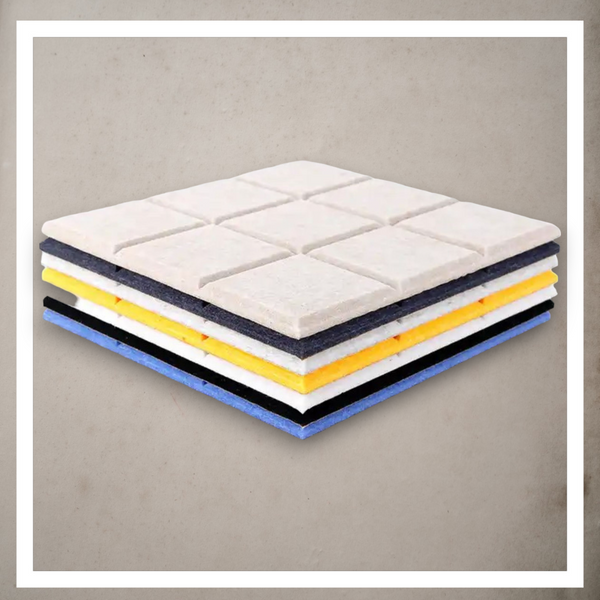 Panele Ścienne Filcowe 3D Kwadrat Zagłówek Samoprzylepne Akustyczne Soft zdjęcie 10