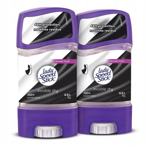 Lady Speed Stick Invisible zestaw antyperspirantów w żelu 2x 65g na Arena.pl