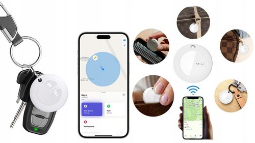 MiLi MiTag Lokalizator GPS BT do iOS APPLE + Etui Brelok do plecaka na Arena.pl