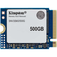kingston 500gb nv3 ssd m.2 2230 pcie 4.0 nvme, read: 5,000/ write: