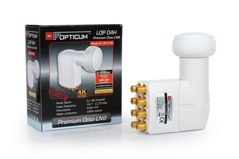 Konwerter Octo LNB Opticum LOP 04H 4K UHD zdjęcie 5