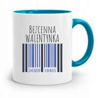 Kubek Błękitny Na Walentynki Bezcenna Walentynka Z Nadrukiem Ze Zdjęciem