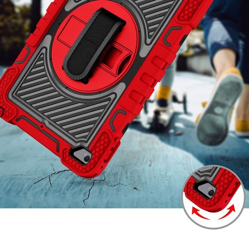 Etui do iPad Mini 5/4 7.9” z Podstawką i Paskiem na Ramię Czerwone na Arena.pl