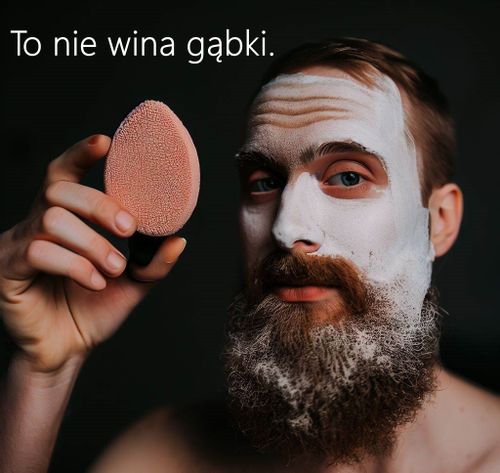 Gąbka do makijażu IMAGIC PROfessional ścięta łezka na Arena.pl