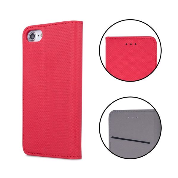 Etui Smart Magnet do Xiaomi Redmi Note 14 Pro 4G (Global) czerwone zdjęcie 5