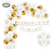 Zestaw dekoracji I KOMUNIA ŚWIĘTA dekoracje zestaw balonów Komunię girlanda