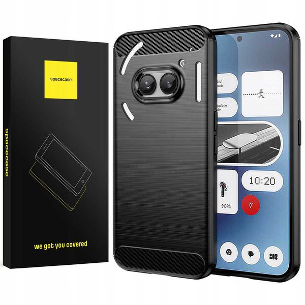 Spacecase Carbon Nothing Phone 2A / 2A Plus Black zdjęcie 1