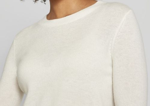 Stefanel Sweter z dzianiny z okrągłym dekoltem S na Arena.pl