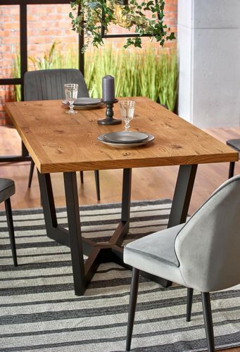 Stół Silva jasny dąb/czarny na Arena.pl