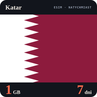 Karta eSIM Internet Katar 1 GB na 7 dni - bez rejestracji