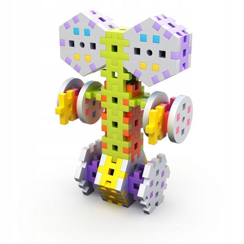 KLOCKI KONSTRUKCYJNE WAFLE MELI Basic Constructor 200 El MINI WAFFLE PUZZLE na Arena.pl