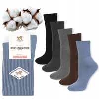 Skarpetki Damskie Bawełniane Bezuciskowe Polskie Cerber 36/38