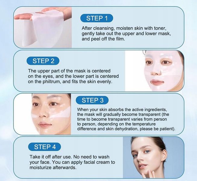 Maska Kolagenowa BIO-COLLAGEN Liftingująca 4pcs zdjęcie 5