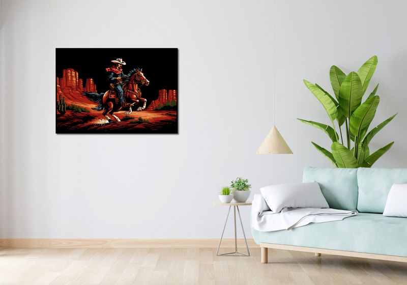 Plakat 100x70cm Galop przez Prerię zdjęcie 4