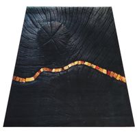 Dywan BLACK and GOLD N 11 60 x 100 cm czarny
