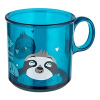 CANPOL Kubek plastikowy antypoślizgowy z uchem 170ml turkusowy