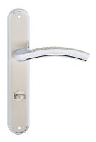 KLAMKA DRZWIOWA EVA 72MM BLOKADA WC KOLOR CHROM