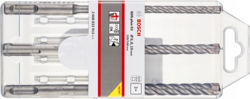 Zestaw 3 wierteł SDS-Plus plus-5X BOSCH na Arena.pl