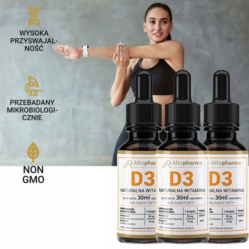 WITAMINA D3 2000IU FORTE KROPLE 3x30ml na Arena.pl