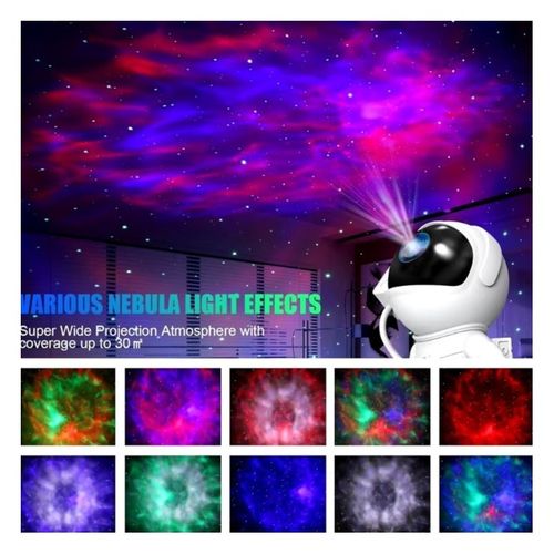 projektor gwiazd nieba led astronauta lampka nocna na pilot, 21,5 cm na Arena.pl