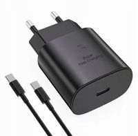 SZYBKA ŁADOWARKA SIECIOWA 25W FAST CHARGE DO TELEFONU + KABEL USB-C 1M