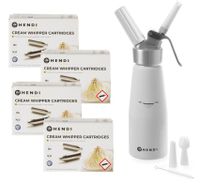 SYFON DO BITEJ ŚMIETANY 0,5L + NABOJE N2O 40 SZTUK HENDI 588369