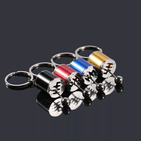 Breloczek do kluczy Samochodowy skrzynia biegów Czarna metalowa Tuning Gift zdjęcie 8